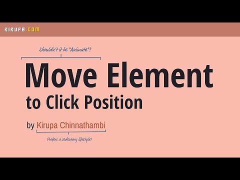 Move Element to Mouse Click Position