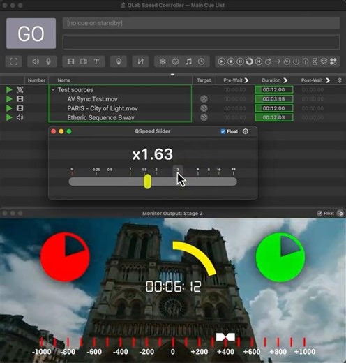 [App for QLab] QSpeed Slider (WIP)