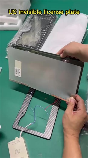 Custom Plastic Stealth License Plate Cover Hide Film License Plate Car Number Camera