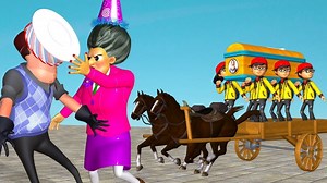 343K views · 621 reactions | Nick Troll the Birthday Party Miss T - Scary Teacher 3D Coffin Dance Compilation Version Horse Cart | ScaryTeacher3D | Facebook