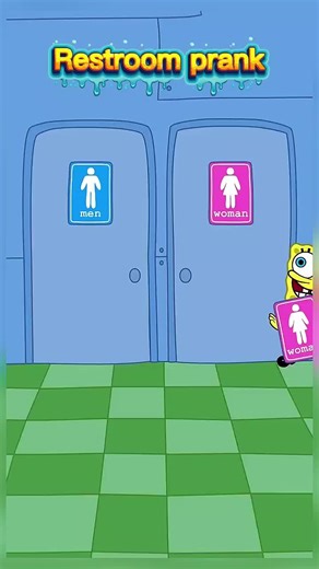 Restroom prank😅🤣 #f #fyp #foryoupage #follow#fl