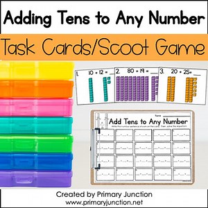 Add Tens to Any Number Adding Two Digit Addition Without Regrouping Scoot Game