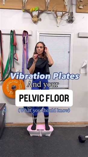 Can a Vibration Plate Help Your Pelvic Floor? I get asked this all the time "Will a vibration plate help my pelvic floor?” The short answer: maybe. A 2019 review published in the International Journal of Environmental Research and Public Health found that whole-body vibration CAN help improve pelvic floor muscle strength and quality of life for women dealing with urinary incontinence. But it should never replace targeted pelvic floor work or a program like CoreRevive. ⚠️ It’s not for everyone es