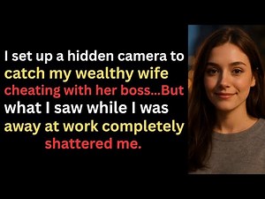 I set up a hidden camera to catch my wealthy wife cheating with her boss…But what I saw while.......