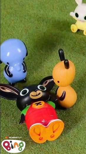 Bing falls over playing musical statues! | Toy Stop Motion | #Shorts | Bing's Playhouse