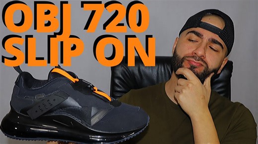 Nike Air Max 720 OBJ Slip Black Total Orange On Foot Review
