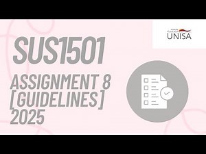 SUS1501 ASSIGNMENT 8 PORTFOLIO 2025 GUIDELINES
