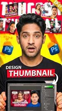 Recreate Viral Thumbnails Like Thugesh | EP-01 | #tutorial #shorts #thugesh