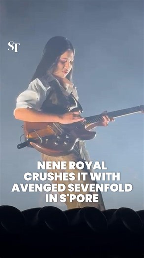 Nene Royal performs on stage during Avenged Sevenfold concert in Singapore