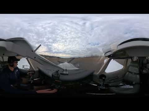 360 Video - Landing at Hammonton (N81), NJ - Piper Lance