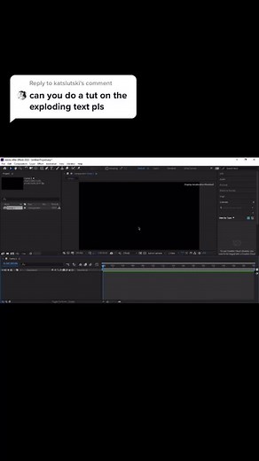 Explosion Text Tutorial in After Effects