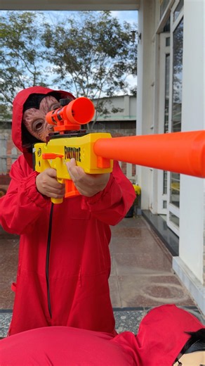 Spider-Man Surprised #spiderman #nerfgun #comedyvideo