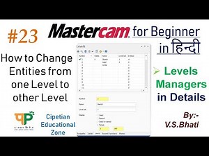 Mastercam Levels Managers || How to Change Levels || Mastercam for Beginners || Mastercam Tutorials