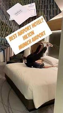 ✅ Best Airport Hotel? Hilton Munich Airport ✈️ #HiltonMunichAirport #AirportHotel #HotelShorts