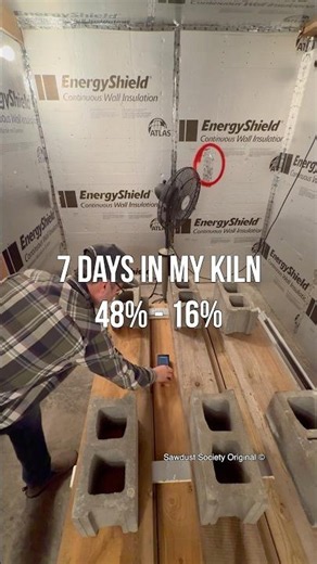 DIY Wood Kiln Test — 45–48% to 14–17% in 7 Days