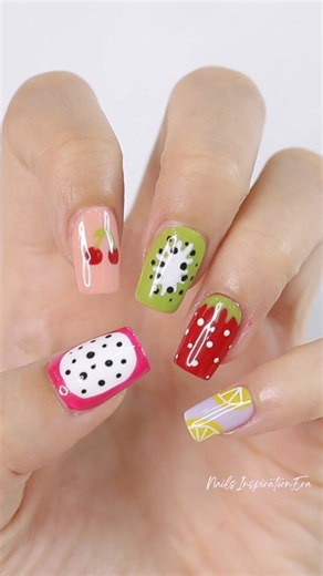 5 Summer Fruit Nail Idea! | Nails Inspiration