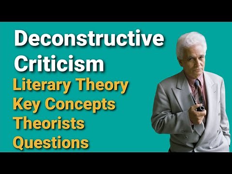Deconstructive Criticism || Literary Theory || Concepts || Theorists || Questions