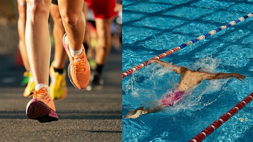 Running or swimming? Choosing the best heart health exercise