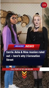 🎥 FULL STORY REVEALED:https://movnews.vi.money/corrie-asha-nina-reunion-ruled-out-heres-why-coronation-street-2/ #CoronationStreet #Corrie #CorrieSpoilers | Coronation Streets New Release
