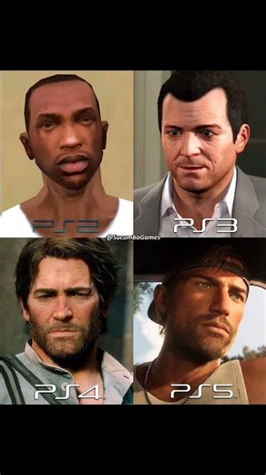 🎮 YouTube Title: PlayStation Graphics Evolution 🤯 PS2 vs PS3 vs PS4 vs PS5 | Gaming Graphics #ps5
