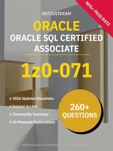 Oracle SQL 1z0-071 Practice Questions | AI Explanations - Etsy New Zealand