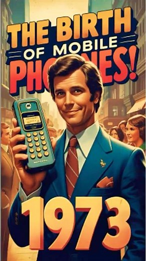 📱 The Birth of Mobile Phones – 1973! 📞✨