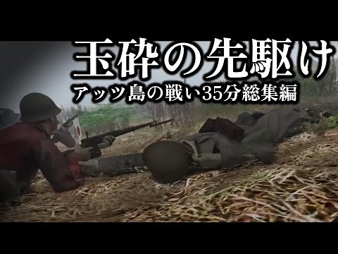 【35分総集編】玉砕の先駆けとなった アッツ島の戦い 日本軍と米軍が降雪地で戦闘した唯一の戦い【記録 世界大戦】【太平洋戦争】【ゆっくり解説】
