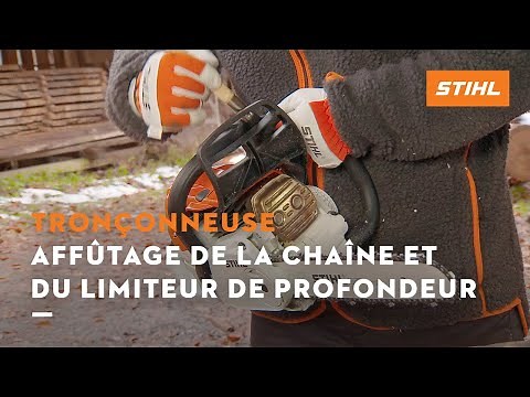 Affûtage de la chaîne et du limiteur de profondeur - Tronçonneuses STIHL