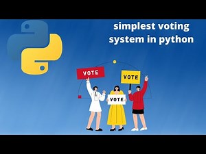 Simplest Voting system Using Python