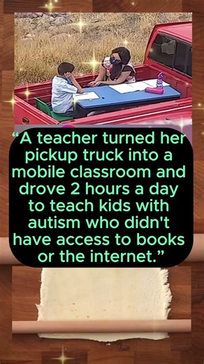 Teacher Turns Pickup Truck Into Mobile Classroom 🚚📖 | Inspiring Education Story#EducationMatters