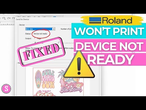 How to Fix Roland Printer Status: Device Not Ready or Not Connected