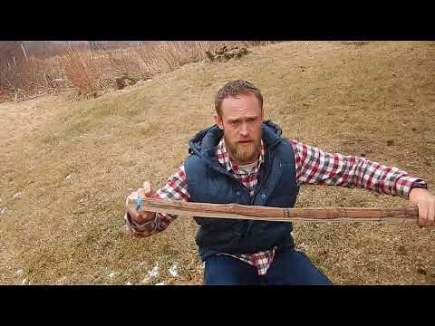 Vine Maple Selfbow Part 1: Layout and roughing out technique.