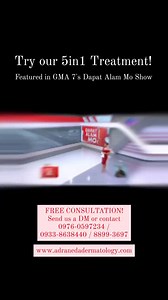 adraneda.derm | Acne Scars | Dermatology | Cosmetic Surgery | Try our 5in1 Synergistic Acne Scar Treatment as featured in GMA 7's Dapat Alam Mo Show 5in1 is a combination of different treatment... | Instagram