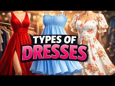 different types of dresses and their names and styles Perfect for fashion lovers and trend explorers
