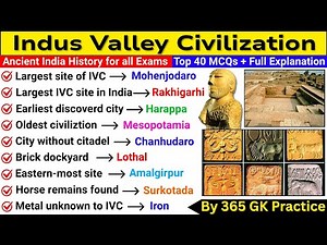 Indus Valley Civilization | Harappa Civilization | Ancient History | MCQs | Sindhu Ghati Sabhyata