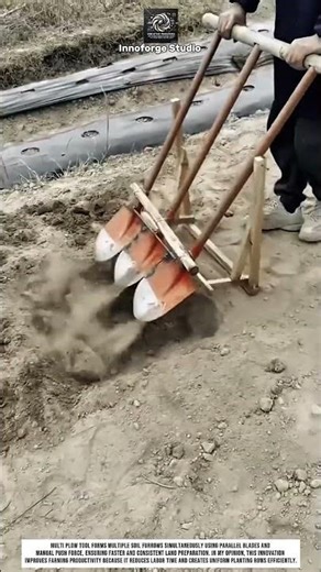 Multi Plow Tool Innovation for Efficient Soil Furrow Formation