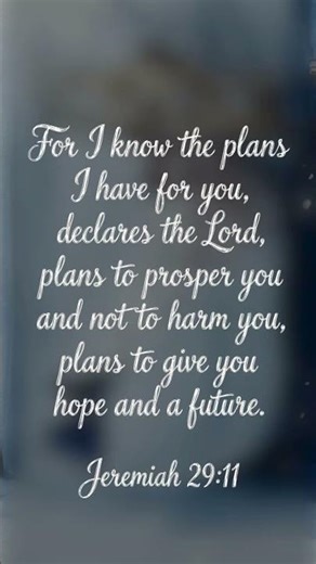 «For I know the plans I have fo......» ｜Jeremiah 29:11｜Bible Verses × Original Worship Songs