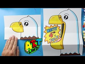 How to Draw a Fourth of July Folding Surprise 🎆🦅🌭