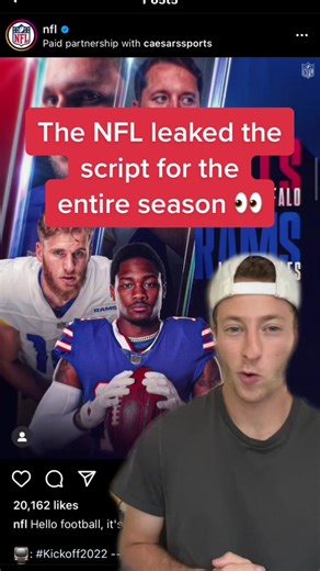 The script has been leaked 🫡 #nfl #season #prediction