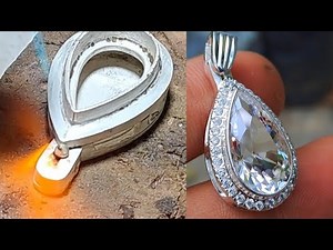 jewelry making, handmade silver pendant