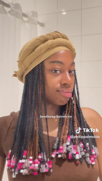 Headwrap and Knotless Braids Tutorial