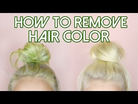 How To: Remove Hair Color/Stripping for Stained Hair - Blue, Green + Red | by tashaleelyn