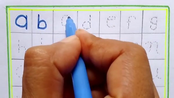 write abcd in English with easy method | abcd practice for kids | a for apple b for ball