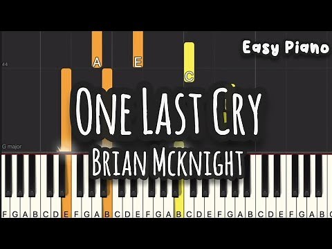 Brian Mcknight - One Last Cry (Easy Piano, Piano Tutorial) Sheet