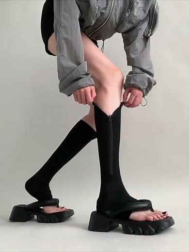 Zipper Compression Cycling Socks 🧦🚴‍♀️ Slimming Fit Leg Shaping Socks 💖 Reduce Swelling 🧦☆𓏲ּ𝄢