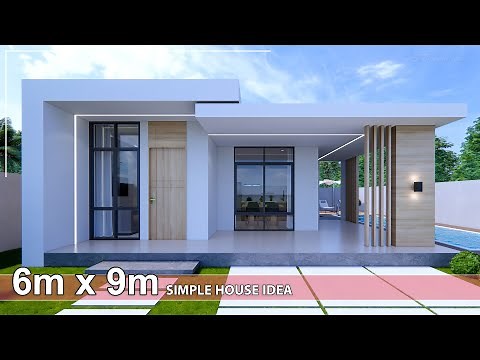 Simple House | House Design idea | 6m x 9m with Swimming pool