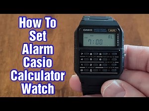 Casio Calculator Watch – How To Set Alarm