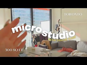 300 sq-ft micro-studio toronto apartment tour 🛏 ‪@thisiseliseyu‬