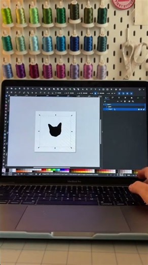 Turn Your Procreate Drawing Into an Embroidery File! 🪡✨ #shorts