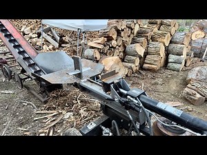 DIY Modified Log Splitter First Test